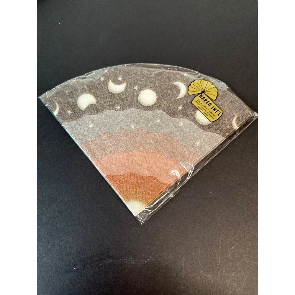 Nareg International Rice Paper Napkins Moon Phases Stars Space Tissue 15 Ct.